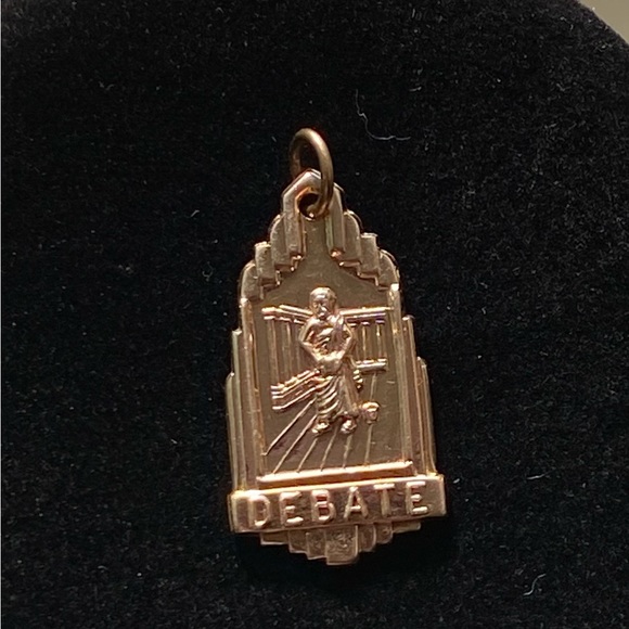 Vintage Debate Gold Filled Pendant - Picture 6 of 7